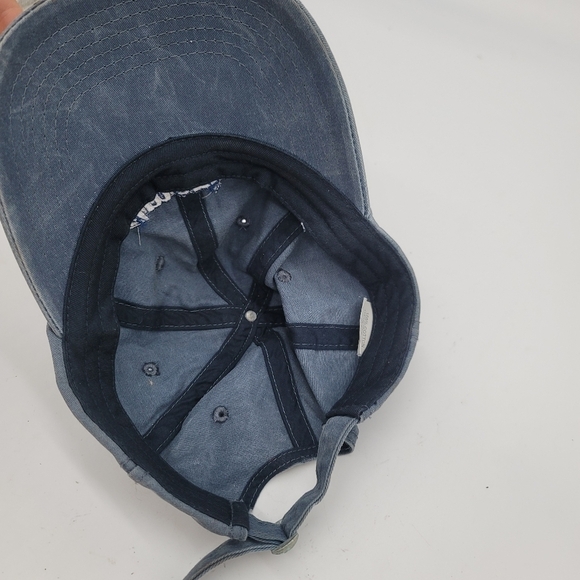 Unisex Blue Denim Jean America Embroidered Baseball Cap 100% Cotton - Picture 6 of 9